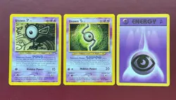 Pokemon card Lot-Unown A 67/75 Unown G 21/111 Psychic 101/111 - Image 1