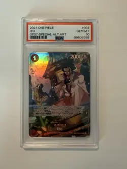 One Piece Card Game TCG OP07 Izo OP03-003 SP PSA 10 - Image 1