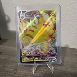 Pokemon TCG SWSH286 Pikachu VMAX Black Star Promo Crown Zenith Expansion Card - Image 1