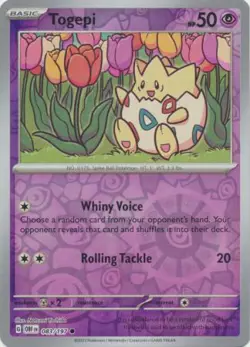 Togepi 83/197 Reverse Holo | Obsidian Flames | Pokemon Card - Image 1