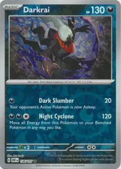 Darkrai 136/197 Reverse Holo | Obsidian Flames | Pokemon Card - Image 1