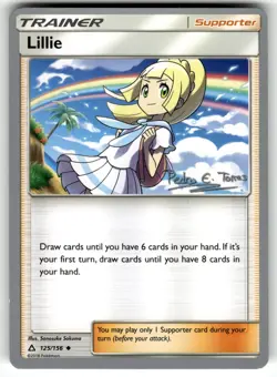 Lillie - 2018 (Pedro Eugenio Torres) 125/156 World Championship NM Pokemon Card - Image 1