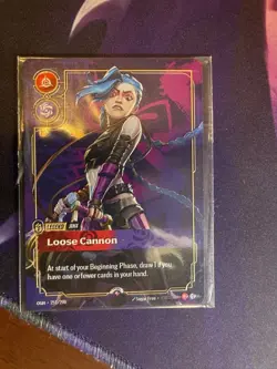 Riftbound METAL Card – Jinx Loose Cannon Prize Wall Exclusive - Image 1