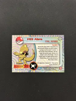 Abra #63 | Topps TV Animation Series | Non Holo Pokemon Card MP - Image 2
