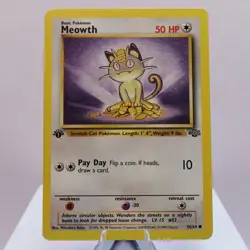 Pokemon TCG - Meowth 56/64 Jungle Common 1st Edition WOTC 1999 - EXC/NM - Image 2
