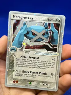 2004 Pokemon EX Hidden Legends Metagross ex 95/101 Ultra Rare LP/MP - Image 2