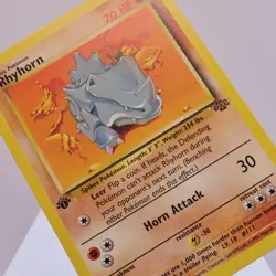 Pokemon TCG - Rhyhorn 61/64 Jungle Common 1st Edition WOTC 1999 - EXC/NM - Image 1