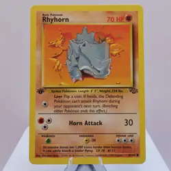Pokemon TCG - Rhyhorn 61/64 Jungle Common 1st Edition WOTC 1999 - EXC/NM - Image 2