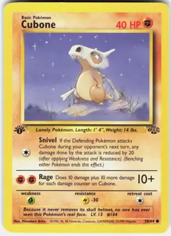 Pokemon Cubone 50/64 Common Jungle Pokemon Near Mint - Image 1