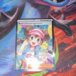 Pokemon TCG Full Art Trainer-Supporter Rosa's Encouragement POR Ultra Rare - Image 1