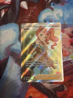 Pokemon Sonia (Full Art) Ultra Rare SWSH02: Rebel Clash 192/192 NM - Image 1
