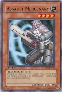 Assault Mercenary - CRMS-EN023 - Common - 1st Edition - Lightly Played - Image 1