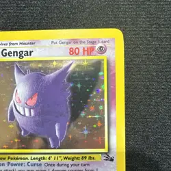 Pokemon TCG Gengar Fossil Holo Card 5/62 Unlimited Rare - Image 4