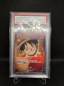 Monkey D Luffy ST01-012 OP03 Wanted Alt Art One Piece Card Japanese PSA 10 - Image 1