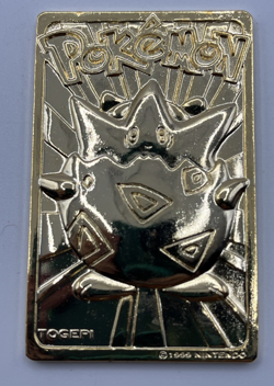 Togepi 23K Gold Plated Pokemon Card 1999 Burger King – Loose Vintage Collect - Image 1
