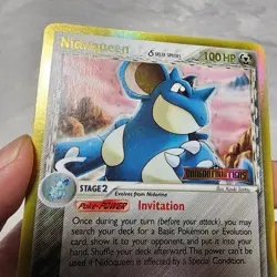 Nidoqueen 7/101 Reverse Holo Delta Species Dragon Frontiers STAMPED Pokemon Card - Image 2