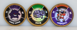 1999 Pokemon 94 Gengar 110 Weezing 122 Mr. Mime Battling Spinning Coins -14 - Image 1