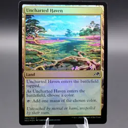 Uncharted Haven Foil 281 NEO Kamigawa: Neon Dynasty NM MTG - Image 1