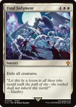 NM Final Judgment, MTG, Final Fantasy Commander, Magic the Gathering, 243 - Image 1