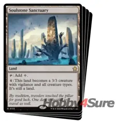 Soulstone Sanctuary X4 M/NM Magic: The Gathering MTG Foundations - Image 1