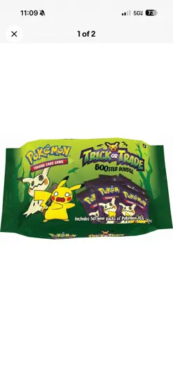 2023 Pokemon BOOster Bundle Trick Or Trade Treat 2023 New Sealed 50 mini packs - Image 1