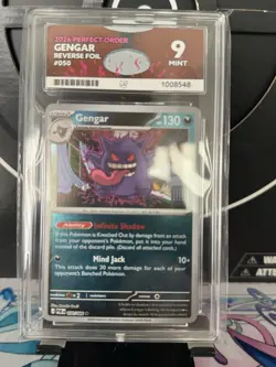 Pokemon TCG Gengar 050/088 Me03: Perfect Order Reverse Holo Ace 9 - Image 1