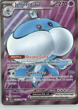 Jellicent ex 160/086 Holo Ultra Rare White Flare Pokemon Near Mint - Image 1