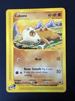 Pokemon Cubone - LP - Expedition Base Set 103/165 Non-Holo - Image 1