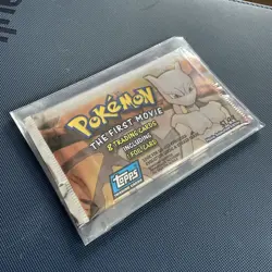 Pokemon 1999 The First Movie Topps Booster Pack Black Logo New Tamper Sealed - Image 3