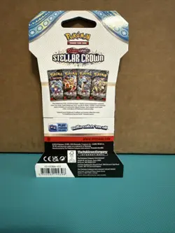 Pokemon TCG: Stellar Crown Booster Pack Sleeved - Random Art - Sealed - Image 2