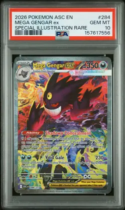 PSA 10 - Mega Gengar ex 284/217 SIR MEG Ascended Heroes - Pokemon - Image 1