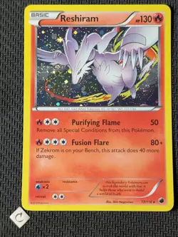 Reshiram 17/116 - Plasma Freeze Promo Cosmos Holo Rare Pokemon TCG NM - Image 1