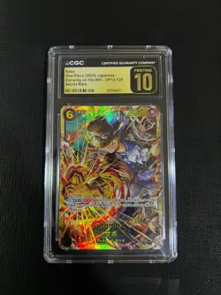 Sabo One Piece Japanese Carrying on His Will - OP13-120 Secret Rare Pristine 10 - Image 1
