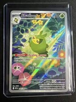 Pokemon Swadloon TCG SV10.5 White Flare Illustration Rare Card 088/086 - Image 1