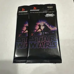 ( 2 Pack Lot ) Weiss Schwarz TCG comeback booster pack STARWARS (9 cards) - Image 1
