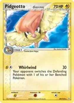 Pidgeotto (Delta Species) 49/110 Uncommon Holon Phantoms Pokemon Card - Image 1