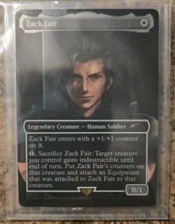 MTG Zack Fair Promo Card FF VII REBIRTH Switch 2 Bonus Factory Edge Chip SEALED - Image 3