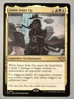 MTG / Annie Joins Up / OTJ / #191 / Regular / Rare / NM - Image 1