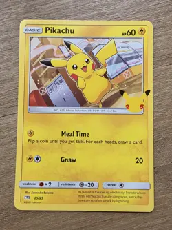 Pokemon TCG Pikachu McDonald's Promo 25/25 Regular NM Condition 25th Anniversary - Image 1