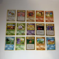 Lot Of 15 Pokemon TCG Pocket Monsters Trading Cards Japanese Vintage Nintendo - Image 1