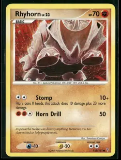 Rhyhorn 122/147 Common Supreme Victors Pokemon Lightly Played - Image 1