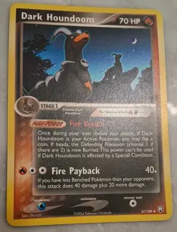 Pokemon Dark Houndoom 37 EX Team Rocket Returns - Image 1