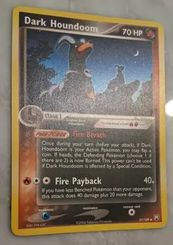 Pokemon Dark Houndoom 37 EX Team Rocket Returns - Image 2