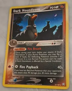 Pokemon Dark Houndoom 37 EX Team Rocket Returns - Image 3