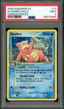 Pokemon Slowbro EX Unseen Forces Holo Rare #13/115 PSA 9 - Image 1