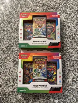 Pokemon TCG First Partner Illustration Collection Series 1 Box Lot of 2 English - Image 1