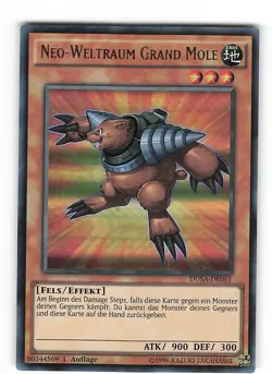 Yugioh NEO-WELTRAUM GRAND MOLE , dusa-de061 Ultra Rare deutsch NM 1. Auflage - Image 1