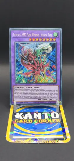 Yu-Gi-Oh! TCG Elemental Hero Flame Wingman Infernal Rage 1st Edition Blmr-en012 - Image 1