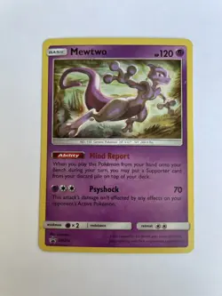 Mewtwo - SM214 - Pokemon Sun & Moon Promo Holo Rare Card - HP - Image 1