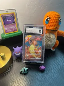 Charizard ex 185/165 Sv2a: Pokemon Card 151 Holo Japanese CGC GEM MINT 10 - Image 1